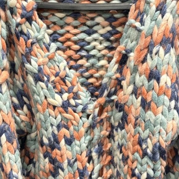 POL Multi Color Chunky Knit Handmade Sweater - Picture 6 of 7